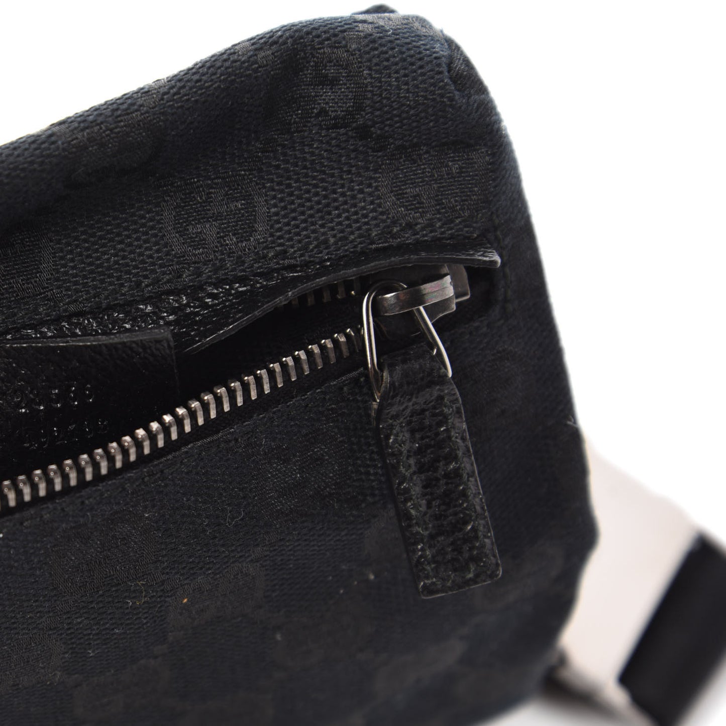 GG Monogram Double Pocket Belt Bag Black