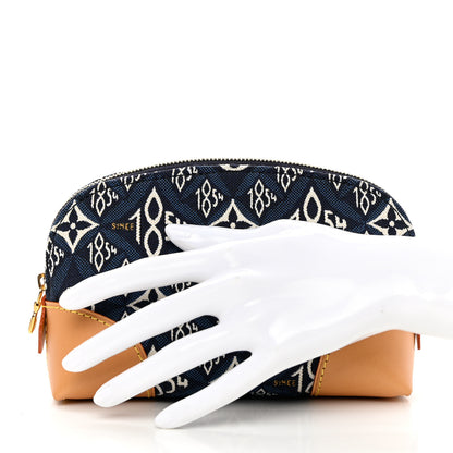 Louis Vuitton Jacquard Since 1854 Cosmetic Pouch PM Blue 2 of 6