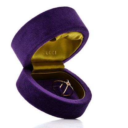 Gucci 18K Rose Gold GG Running Crisscross Ring 53 6.5 6 of 6