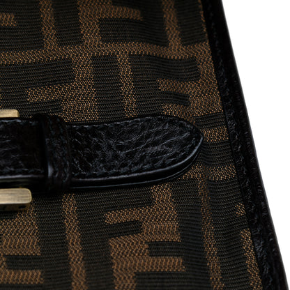 Fendi Zucca Calfskin Shoulder Bag Tobacco 12 of 19