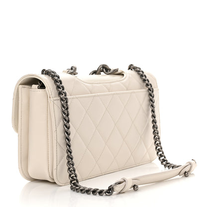 Chanel Glazed Calfskin Medium Perfect Edge Flap White 3 of 11