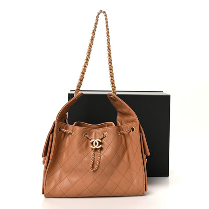 Chanel Caviar Quilted Small Chanel 25 Handbag Brown 11 of 11