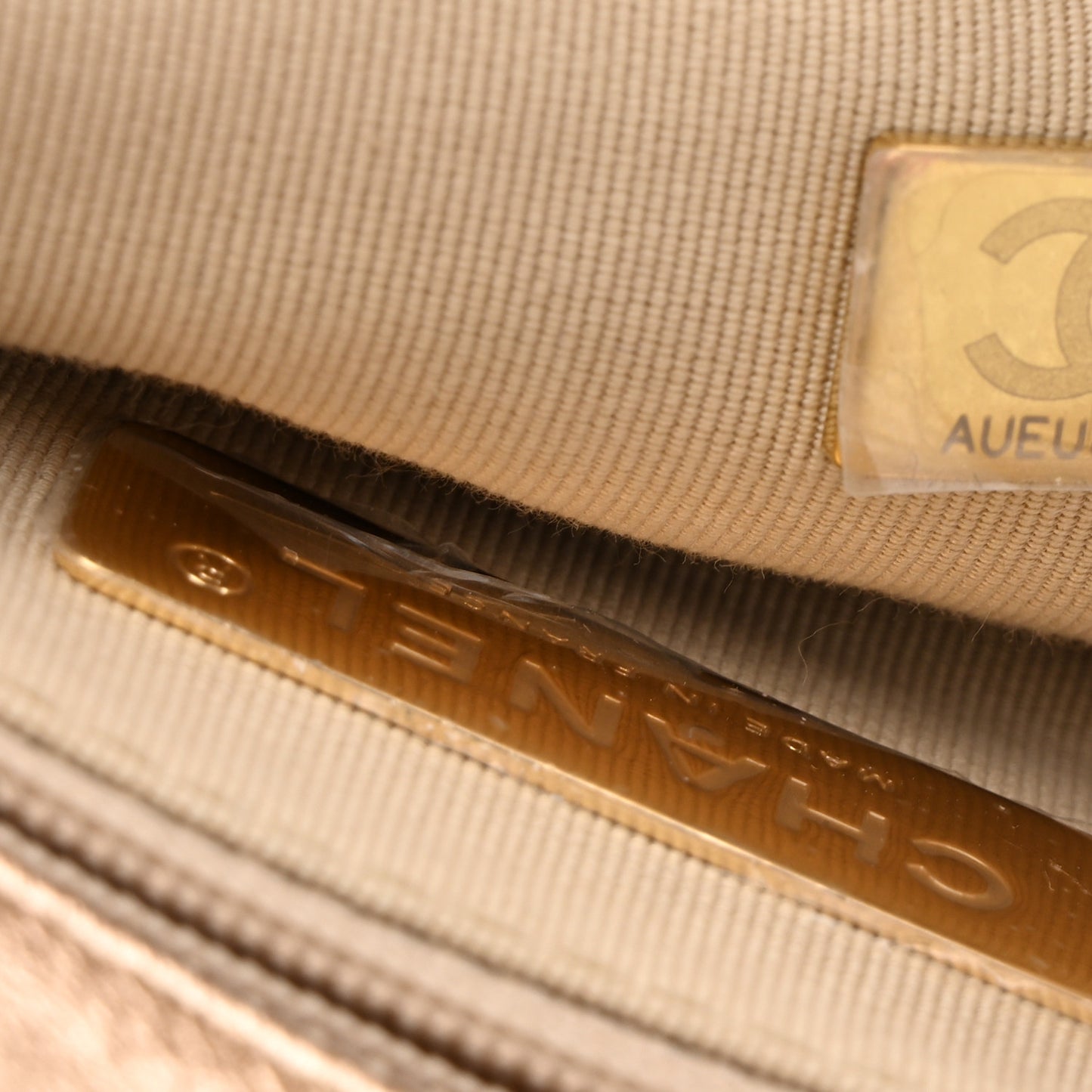Metallic Lambskin Quilted Medium Chanel 19 Flap Gold