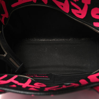 Marc Jacobs X STEPHEN SPROUSE Grained Calfskin Medium The Tote Bag Pink 6 of 9