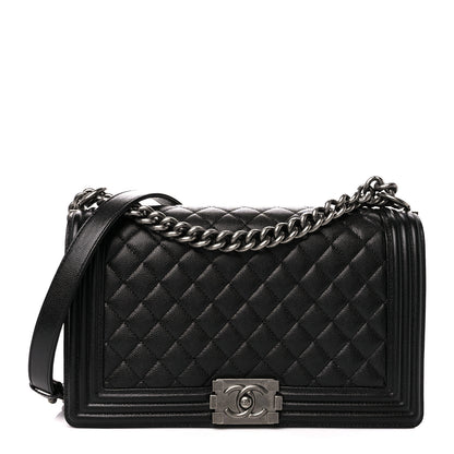 Chanel Caviar Quilted New Medium Boy Flap Black 1 of 11