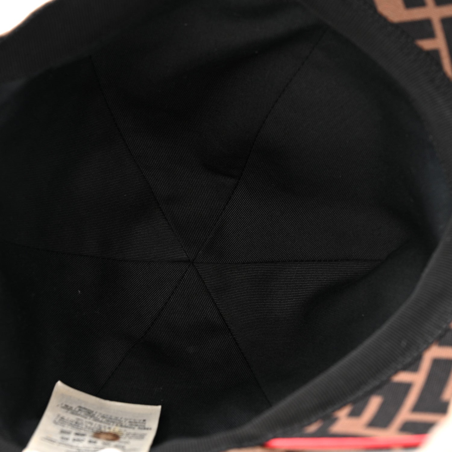 Fendi Canvas FF Reloaded Baseball Hat Tobacco Red 1812191