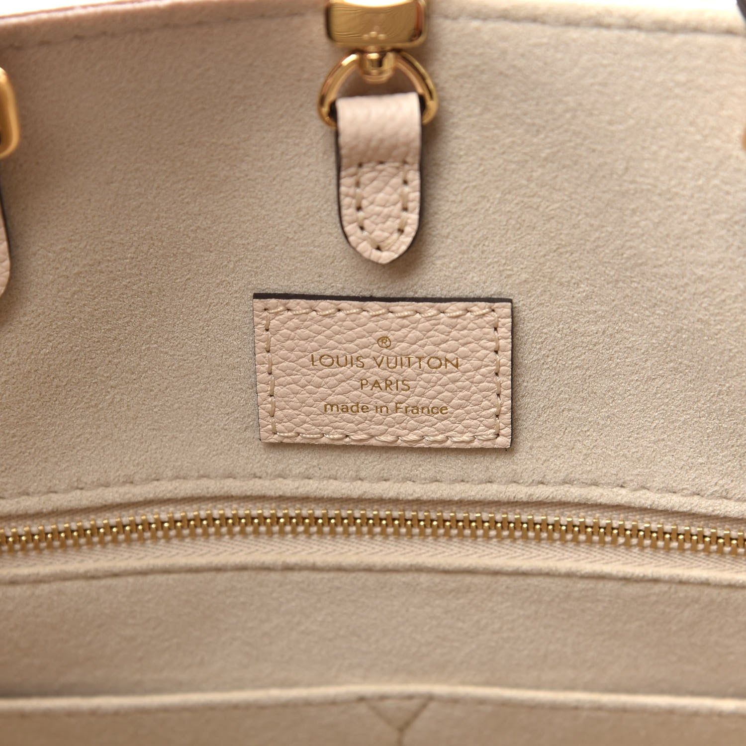 Louis Vuitton Empreinte Monogram Giant By The Pool Onthego MM Cream Saffron 7 of 12