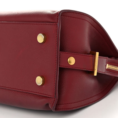 Saint Laurent Calfskin Monogram Baby Downtown Cabas Bordeaux 9 of 13