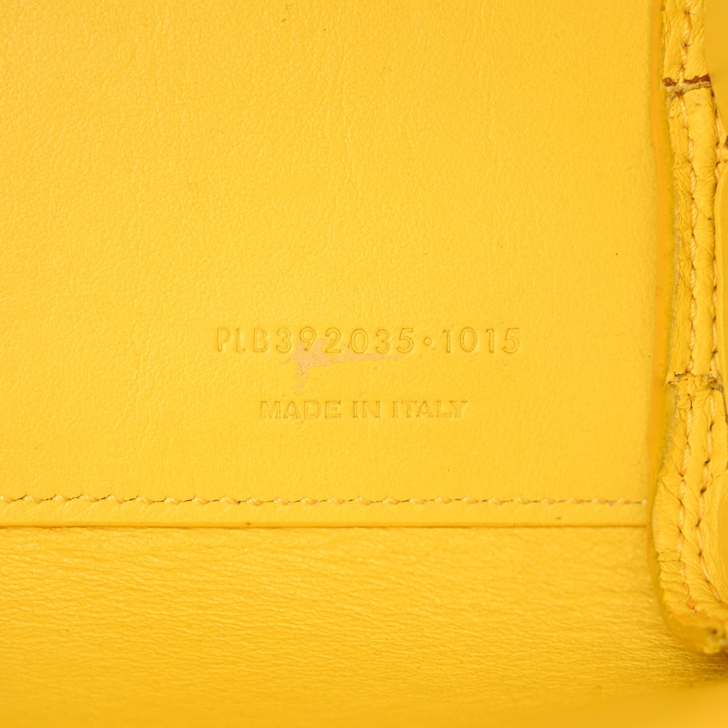 Grained Calfskin Nano Sac De Jour Jaune