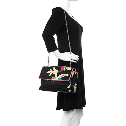 Chanel Canvas Chocolate Bar Quilted Flap Multicolor 2 of 13
