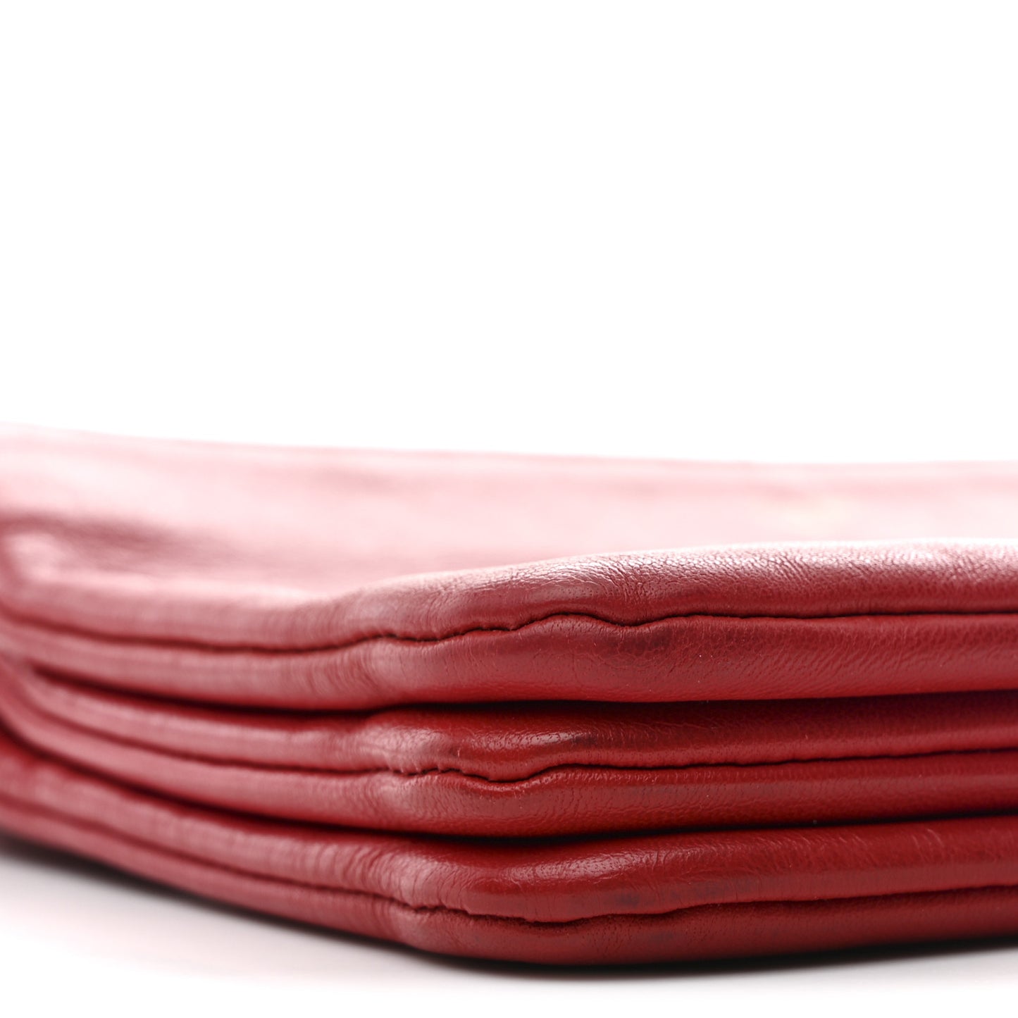 Lambskin Small Trio Crossbody Bag Red