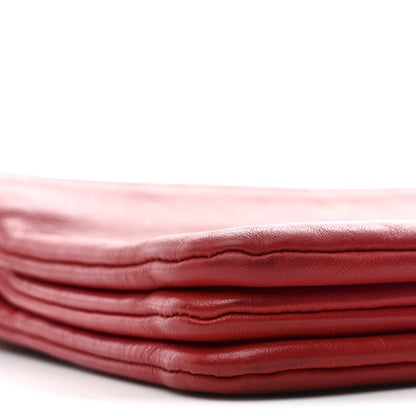 Celine Lambskin Small Trio Crossbody Bag Red 10 of 11