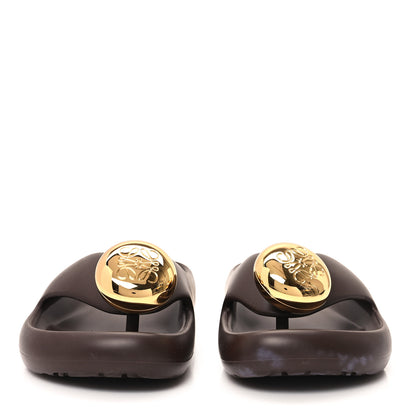 Loewe Foam Rubber Paula's Ibiza Pebble Toe Post Sandals 36 Shitake 3 of 8