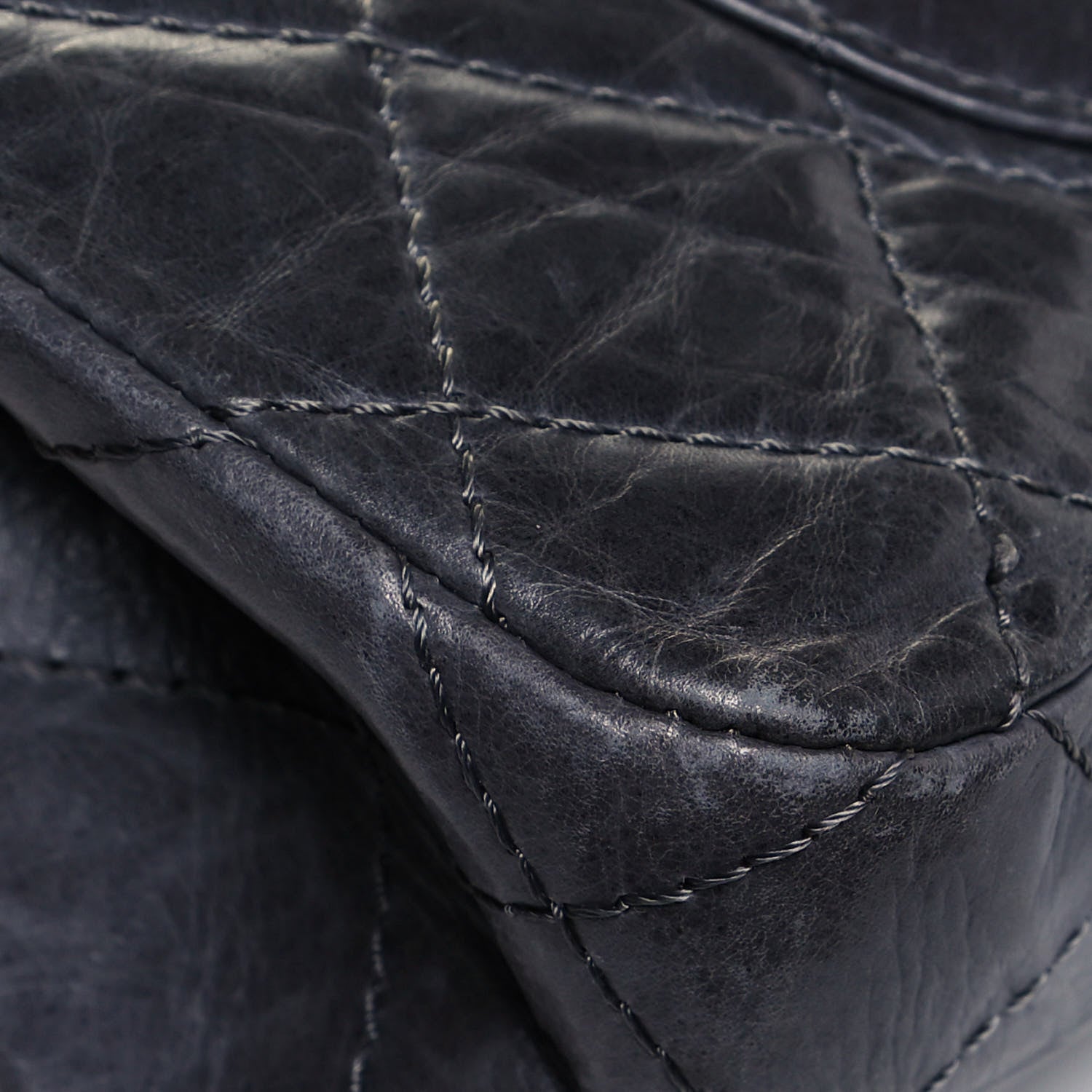 Chanel Aged Calfskin 50th Anniversary 2.55 Reissue 227 Flap Gris 11 of 23