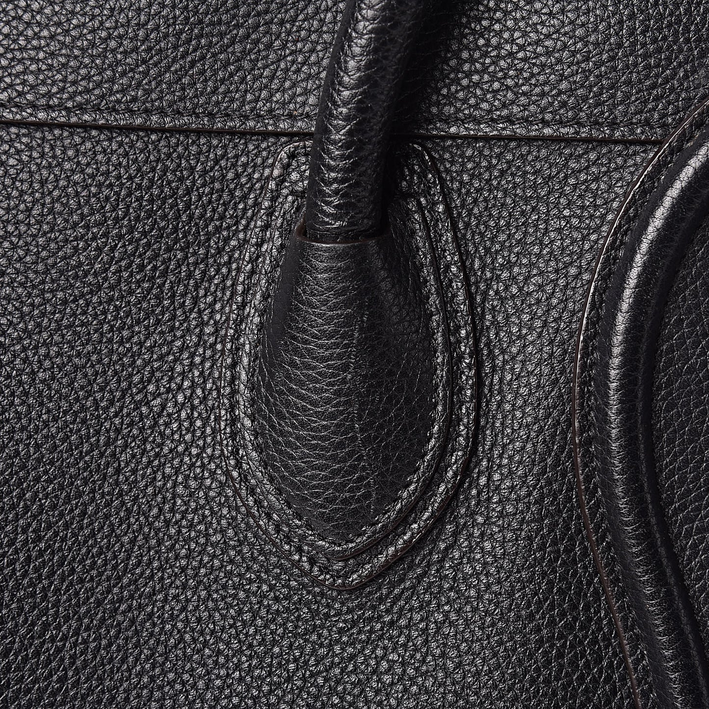 Drummed Calfskin Mini Luggage Black