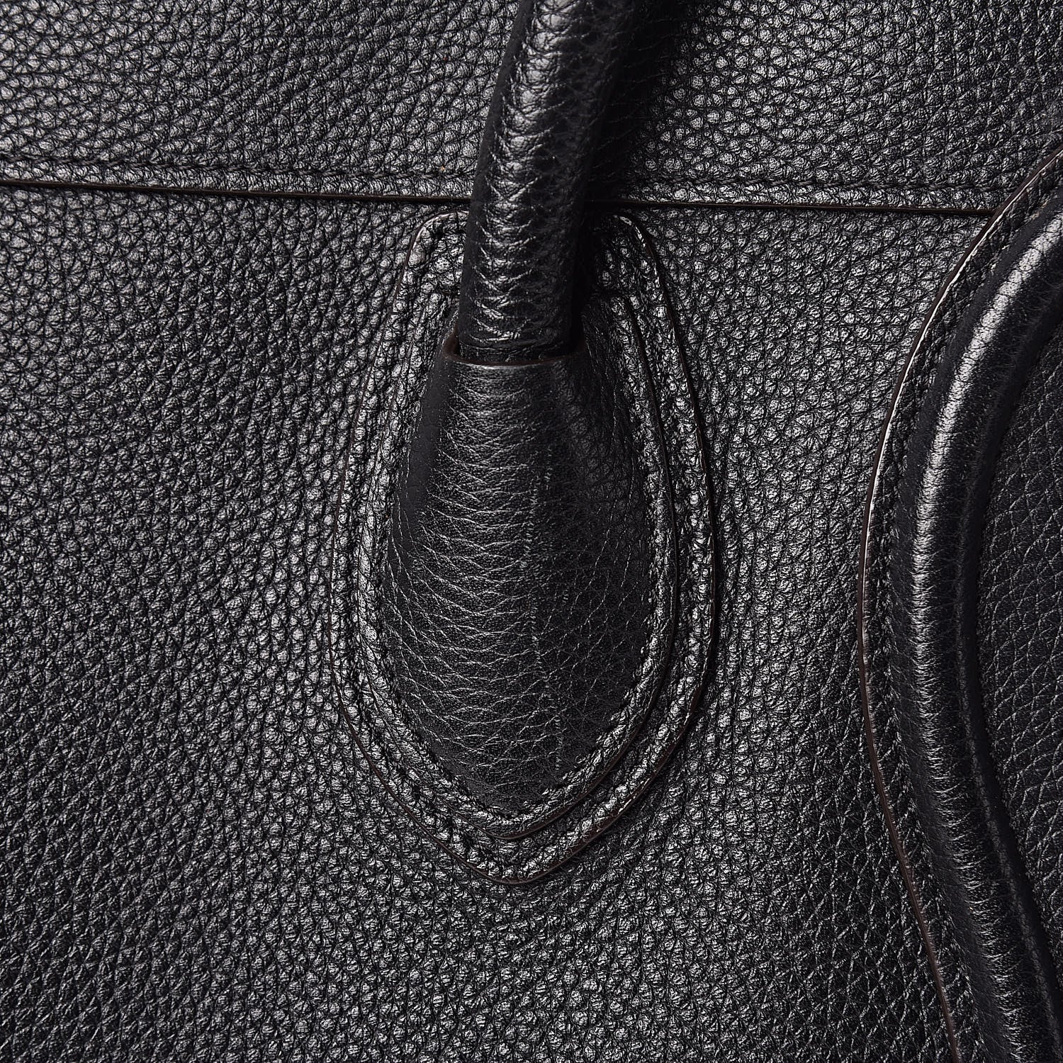 Celine Drummed Calfskin Mini Luggage Black 12 of 20