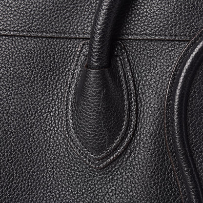 Celine Drummed Calfskin Mini Luggage Black 12 of 20