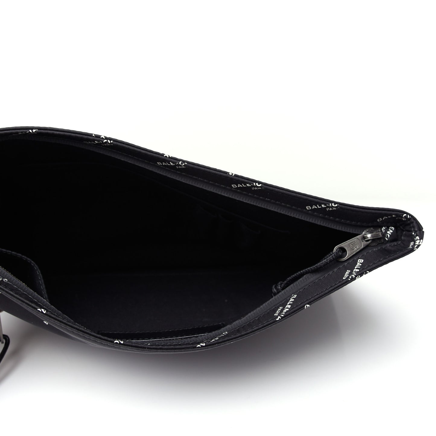 Nylon Allover Logo Documents Case Black