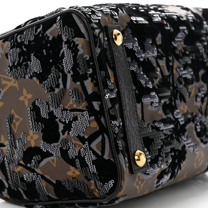 Louis Vuitton Monogram Fleur De Jais Sequins Speedy 30 10 of 14