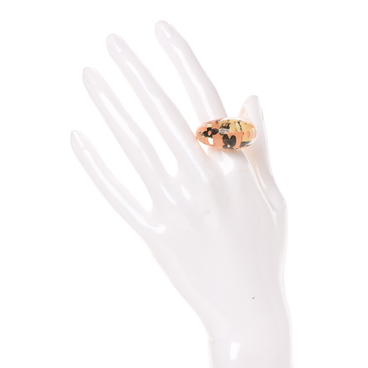 Swarovski Crystal Inclusion Ring 7.5 Beige