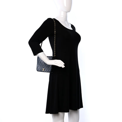 Chanel Lambskin Quilted Small Single Flap Black 2 of 11