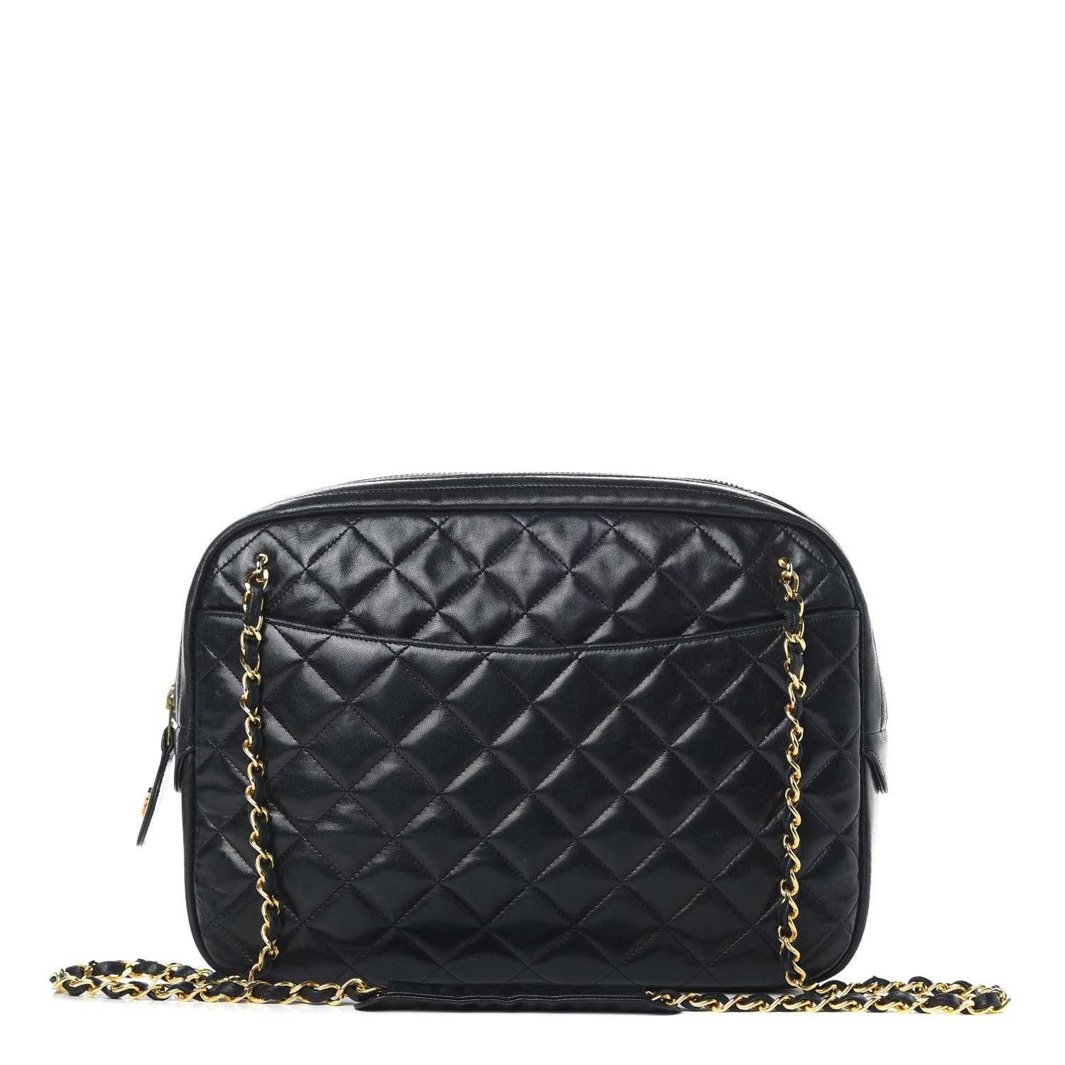 Chanel Lambskin Quilted Camera Case Black 1 of 16