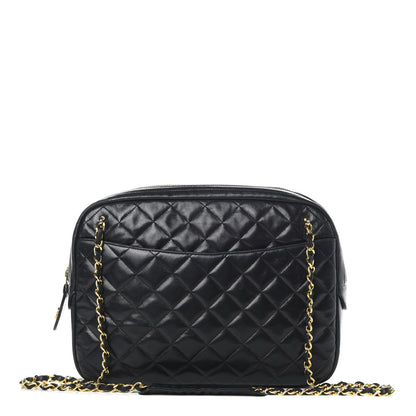 Chanel Lambskin Quilted Camera Case Black 1 of 16