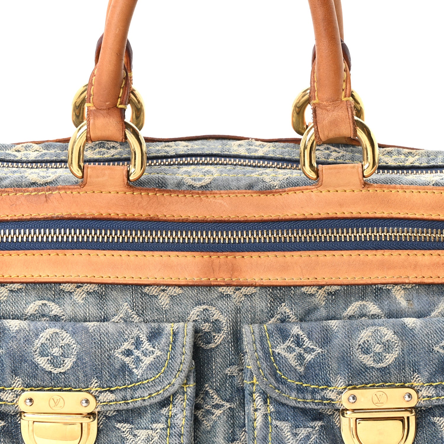 Louis Vuitton Monogram Denim Neo Speedy Blue 7 of 9
