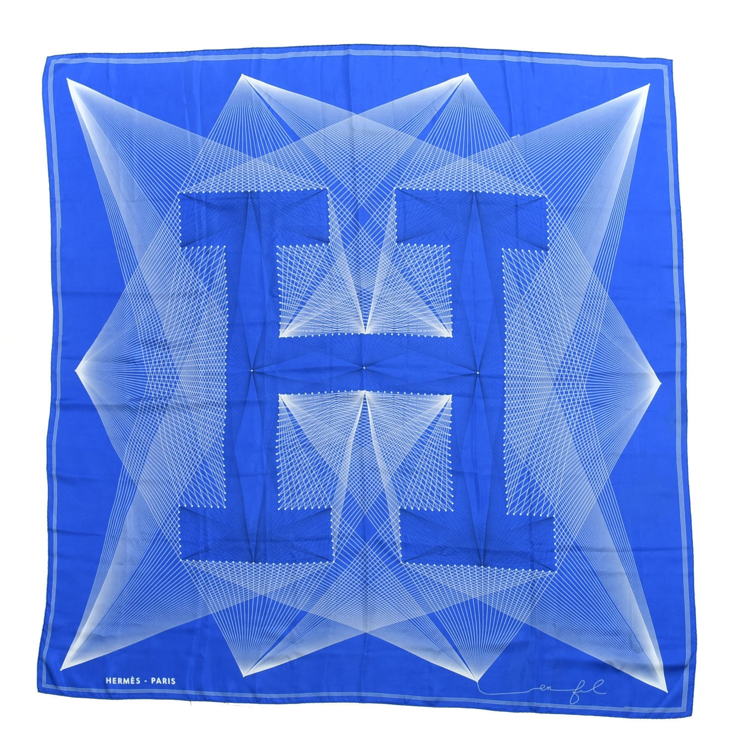 Hermes Silk H En Fil Shawl 140 1 of 4