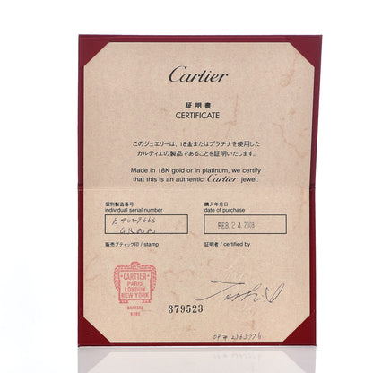 Cartier 18K White Gold 4mm LOVE Wedding Band Ring 63 10.5 5 of 5