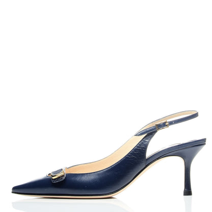 Jimmy Choo Kid Forever Slingback Pumps 38 Navy 1 of 11