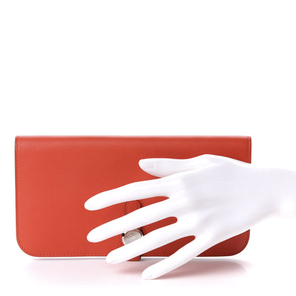 Hermes Evercolor Dogon Recto Verso Wallet Capucine 2 of 11