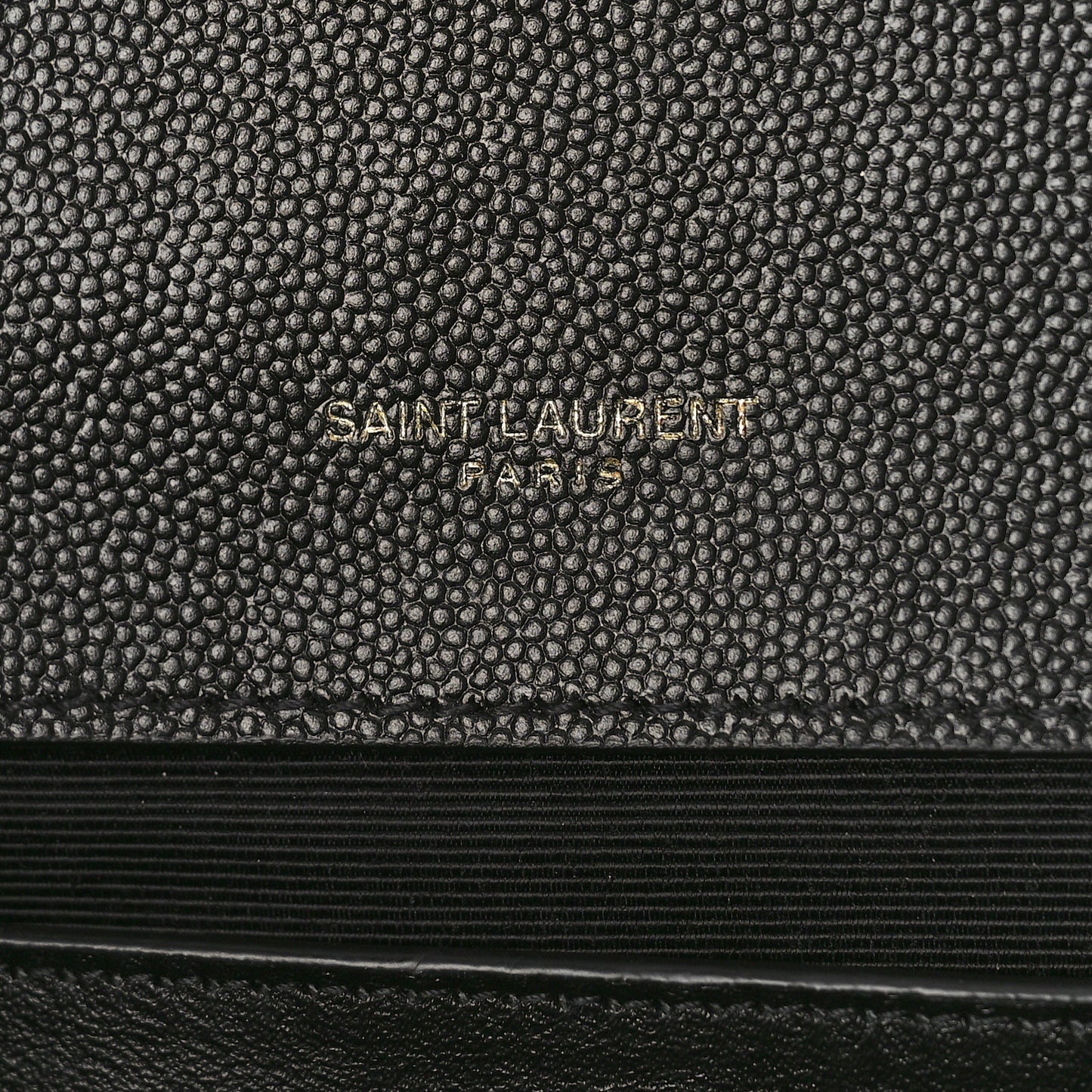 Grain De Poudre Textured Mixed Matelasse Triquilt Medium Monogram Satchel Black