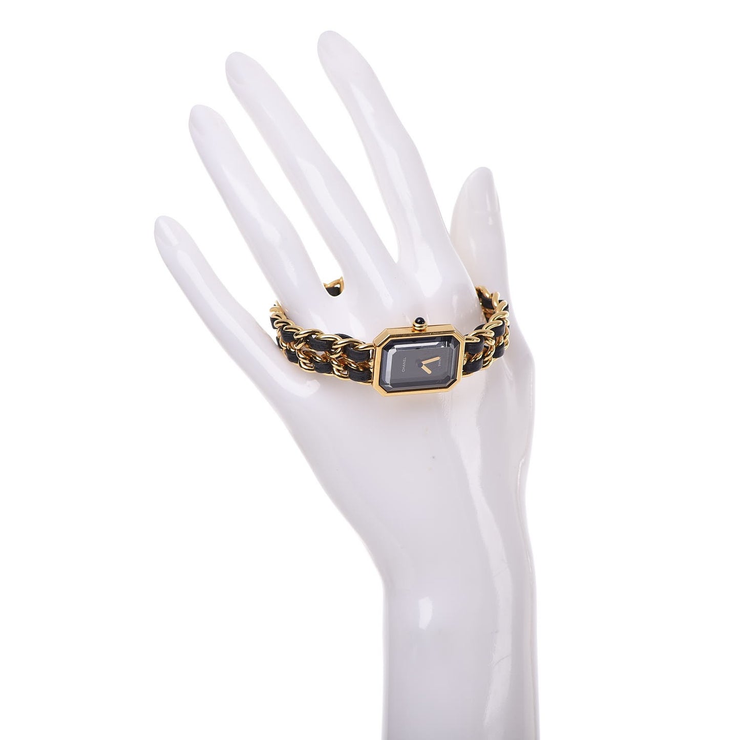 Stainless Steel Lambskin 20mm Chain Premiere Quartz Watch Gold M