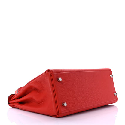 Hermes Togo Kelly Retourne 32 Capucine 4 of 10