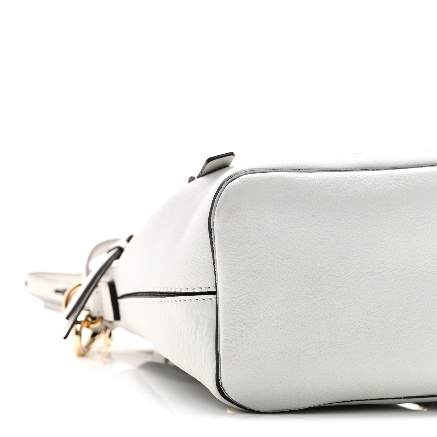 Suede Calfskin Mini Faye Backpack Airy Grey