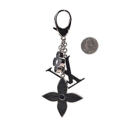 Louis Vuitton Fleur d'Epi Bag Charm Black 2 of 2