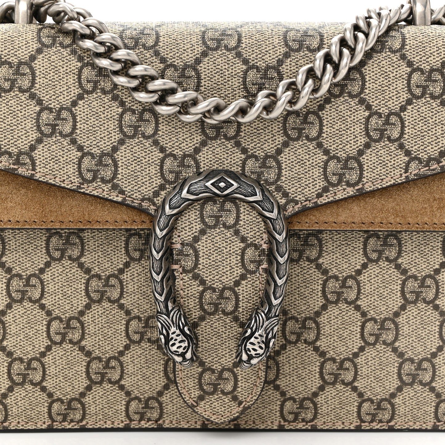 GG Supreme Monogram Mini Dionysus Shoulder Bag Taupe