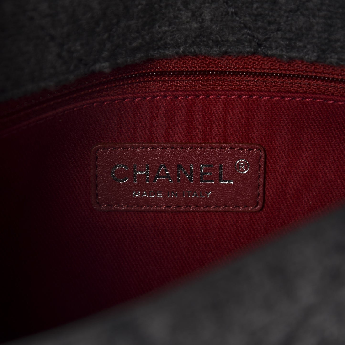 Wool Quilted Mini Edelweiss Single Flap Grey