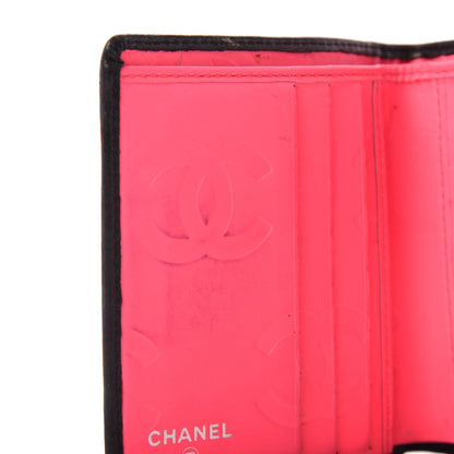 Chanel Calfskin Quilted Cambon Bi-Fold Wallet Black White 6 of 10
