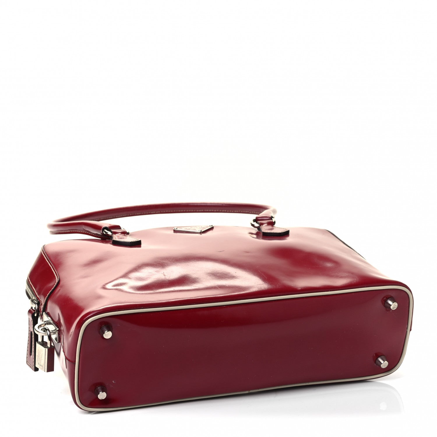 Prada Spazzolato Shoulder Bag Porpora 3 of 4