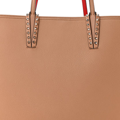 Christian Louboutin Calfskin Spikes East West Cabata Tote Nude 9 of 12