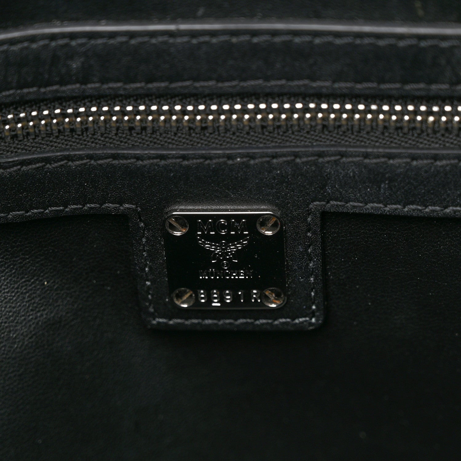 MCM Visetos Large Munchen Tote Grey 7 of 12