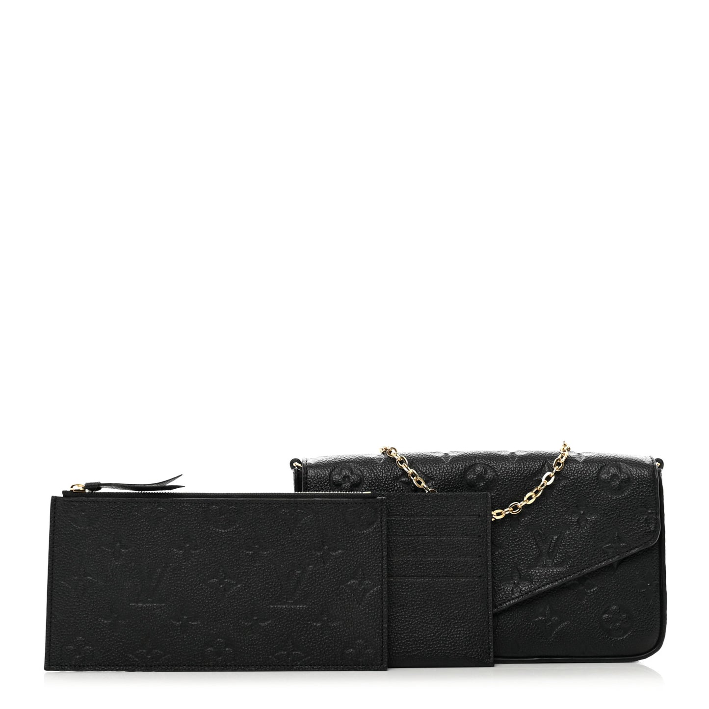 Empreinte Pochette Felicie Chain Wallet Black