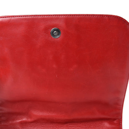 Chanel Vinyl CC Lipstick Accordion Flap Red 14 of 18
