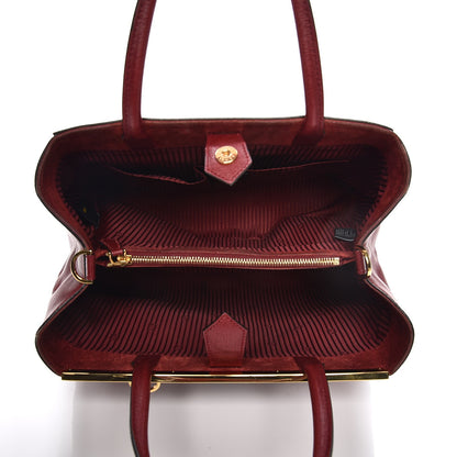 Fendi Vitello Elite Regular 2Jours Tote Rosso Scuro Ciliegia 5 of 16