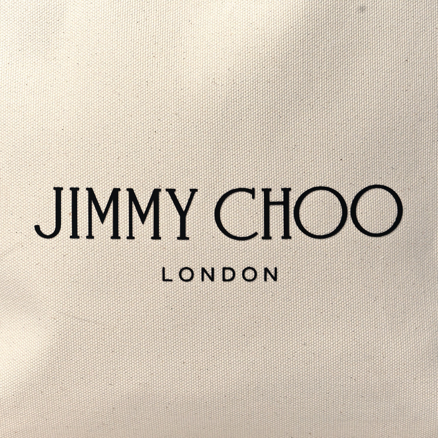 Jimmy Choo Canvas Logo Tote Natural Black 8 of 11