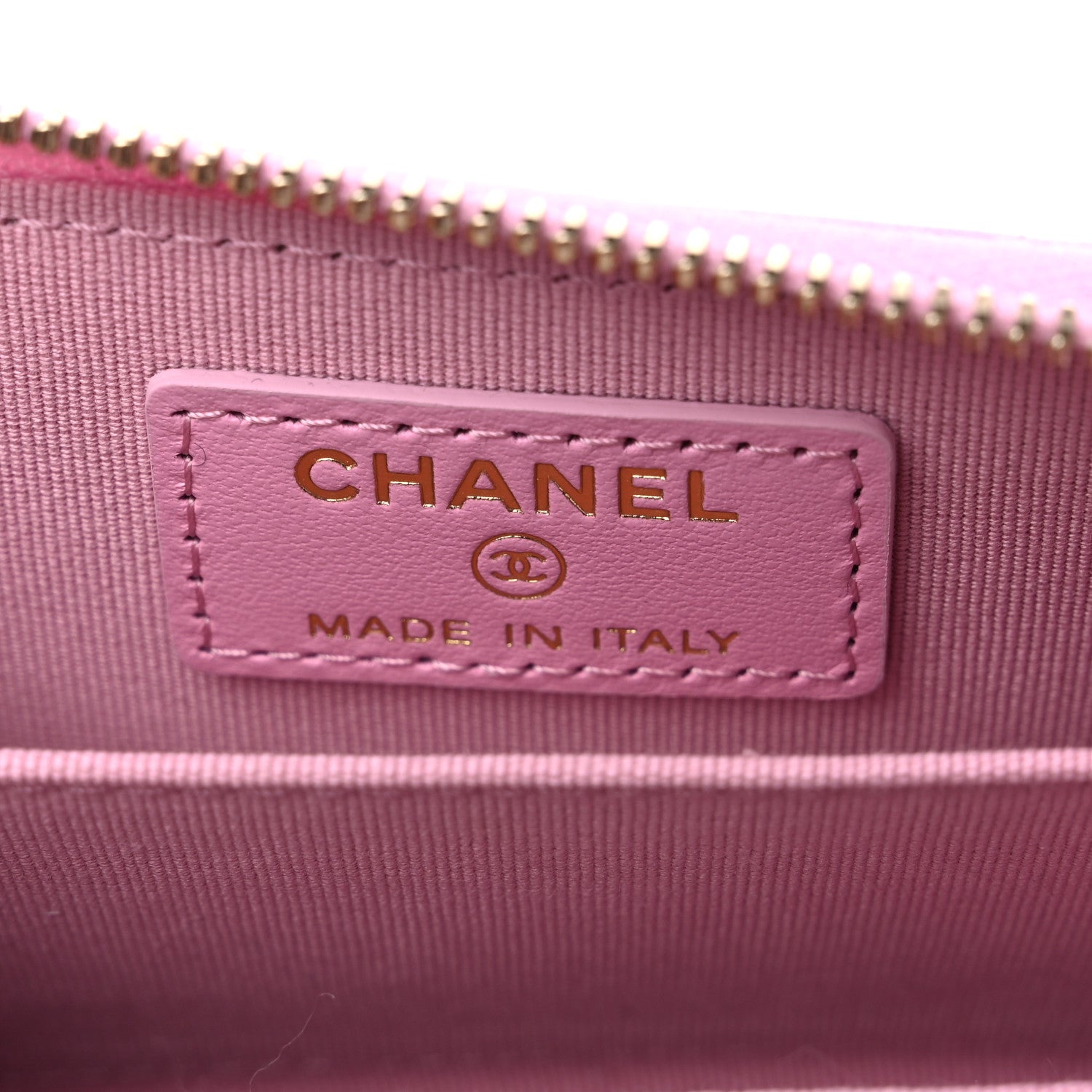 Chanel Lambskin Quilted Chanel 19 Zip Around Coin Purse Wallet Light Pink 6 of 9