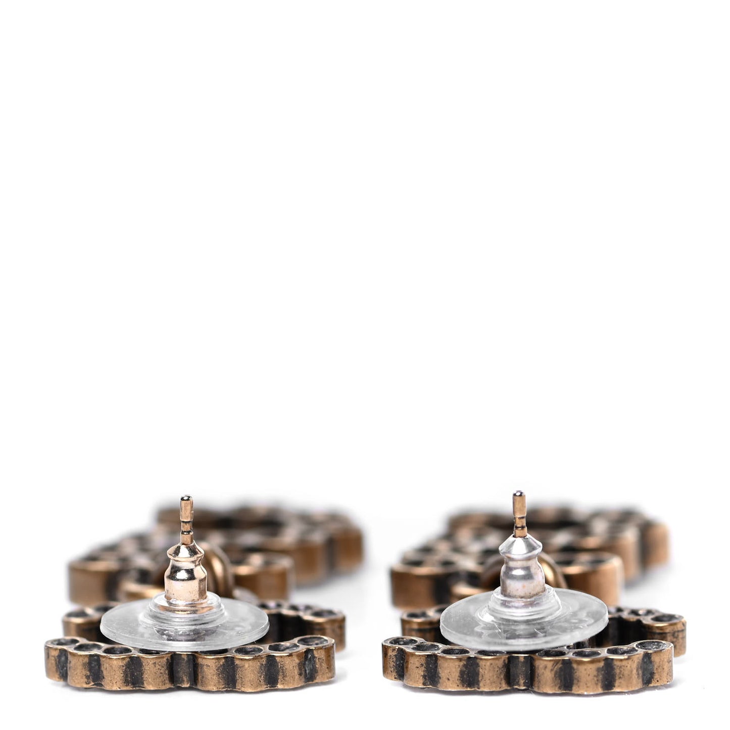 Metal Crystal City of Lights No 5 Drop Earrings Gold