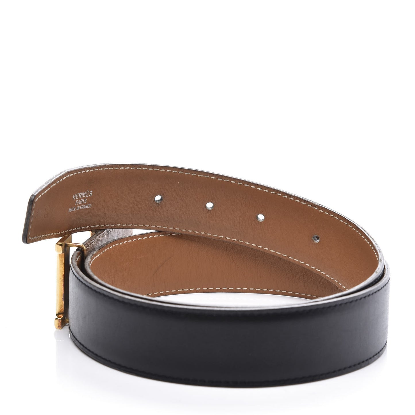 Box Chamonix 32mm H Belt 80 Black Gold